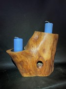 Olivewood Candleholder
